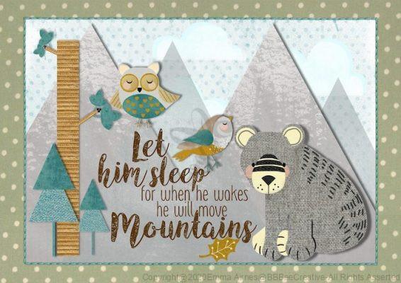 Let Him Sleep for When He Wakes He Will Move Mountains Nursery Wall Art Printable Baby Shower Gift for Baby